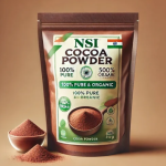 Dark brown cocoa powder