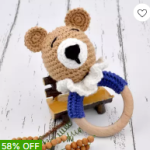 Crochet baby toys and accessories.