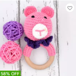 Crochet baby toys and accessories.