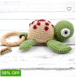 Crochet baby toys and accessories.