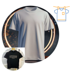 Range of high-quality T-shirts and shorts.