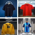 Range of high-quality T-shirts and shorts.