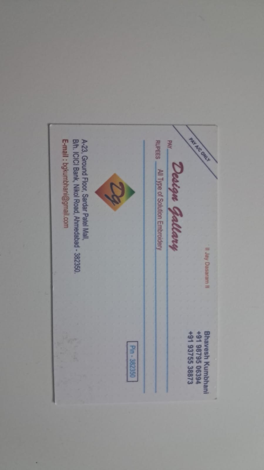 Embroidery design create