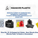 Mfg. garbage bag, biomedical waste bag, LD kisan pipe
