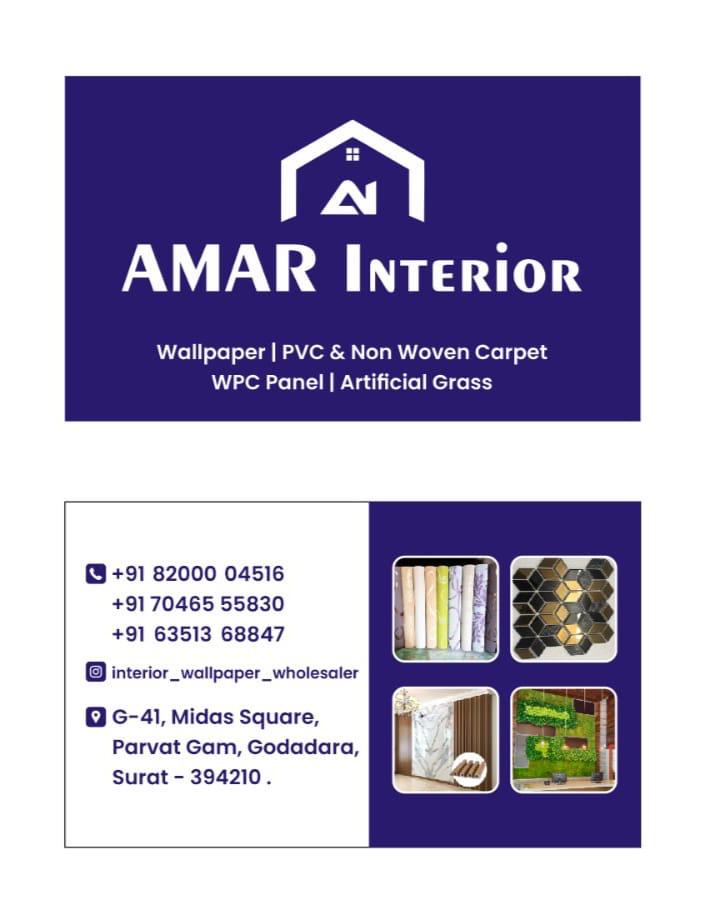 wallpaper, pvc & non woven, carpet, wpc panel, artificial grass etc.