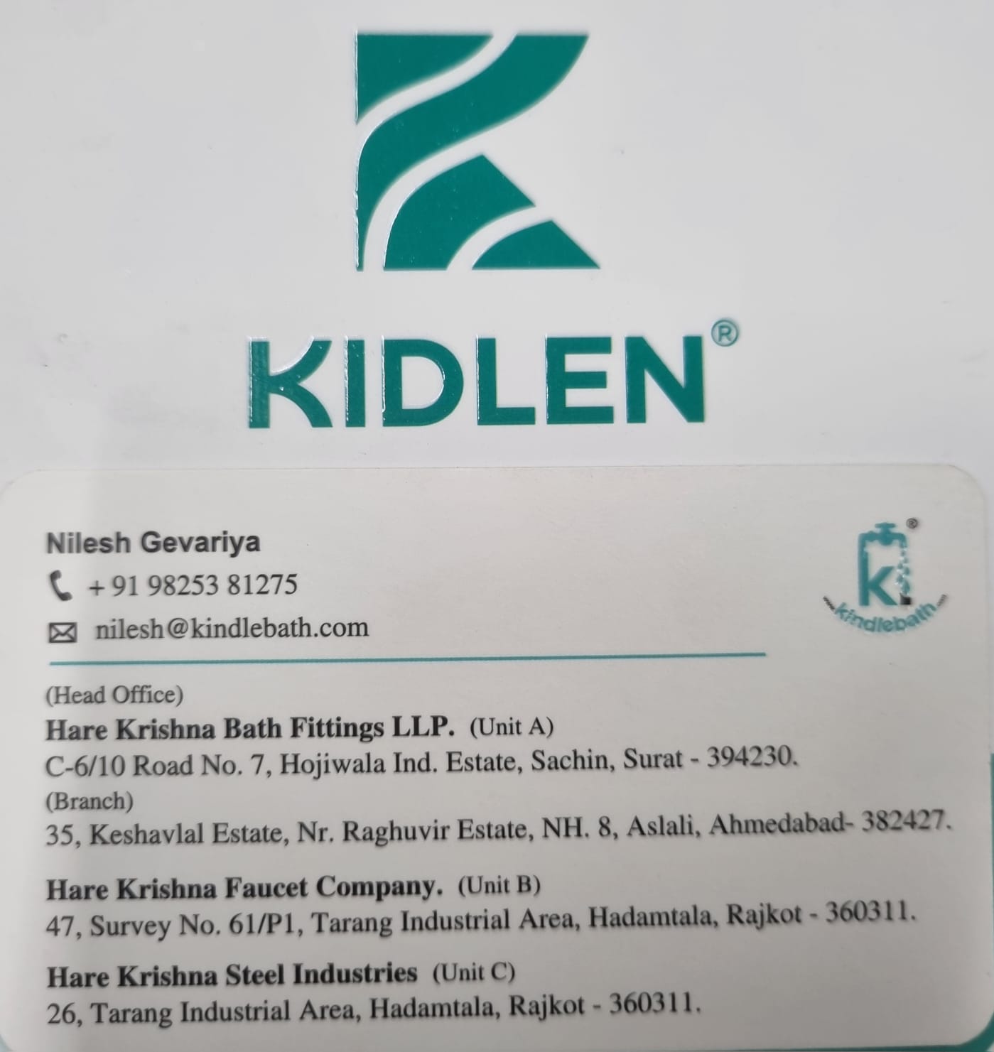 Bathroom accessories