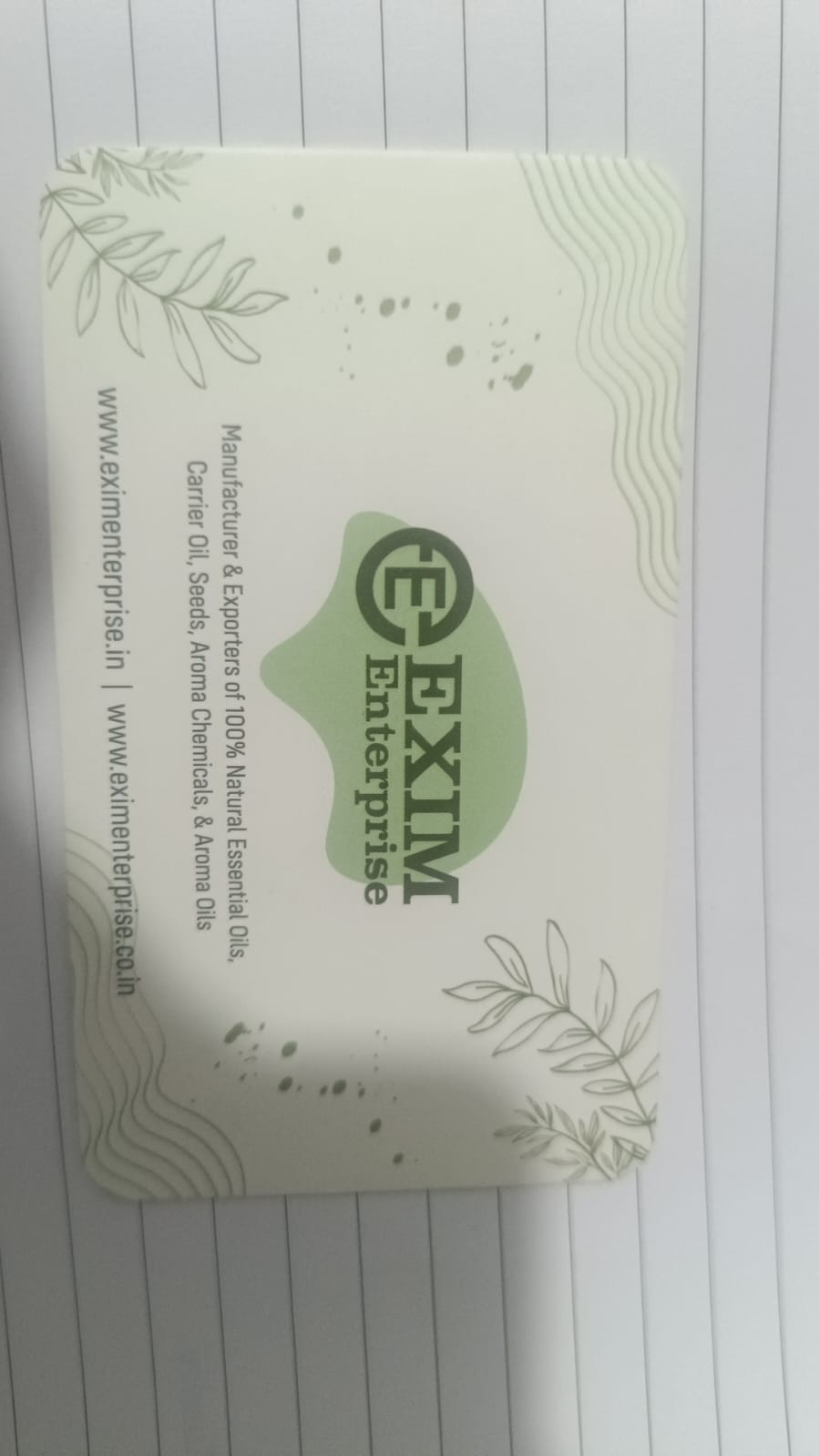 Mfg. of & Exporter Essential Oils, Seeds, Aroma Chemical & Oil