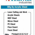 We manufacturing in Acrylic sheet and Acrylic products.