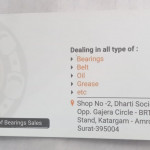 Bearings, Belt, Oil, Grease etc.