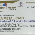 Mfg. of all grades of C.I and S.G Casting
