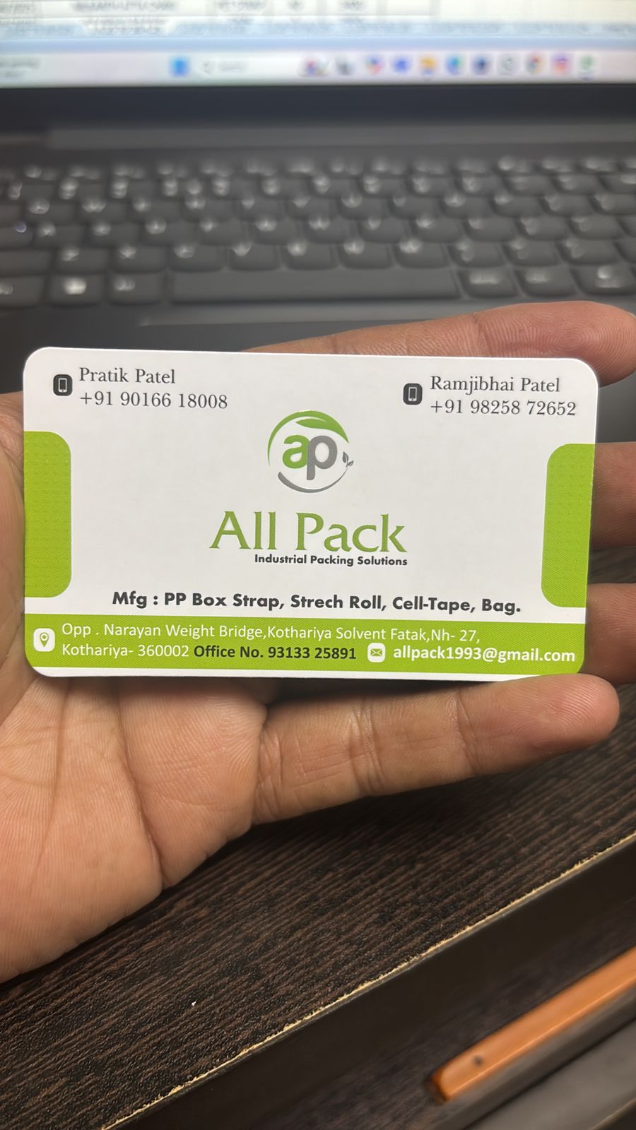 PP box, Strech roll, Cell-Tape bag