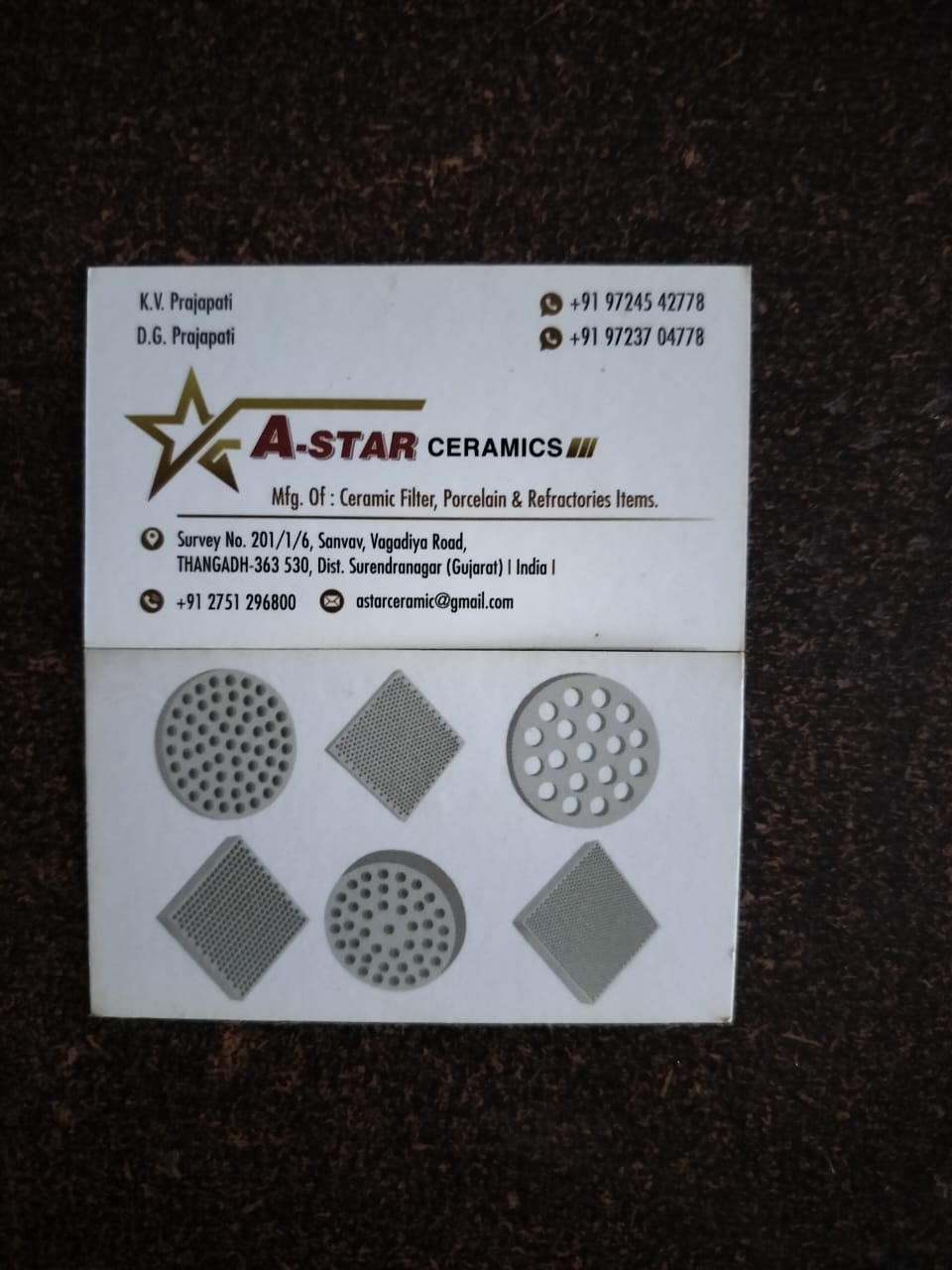 Mfg. of Ceramic Filter, Porcelain & refractories Iteams