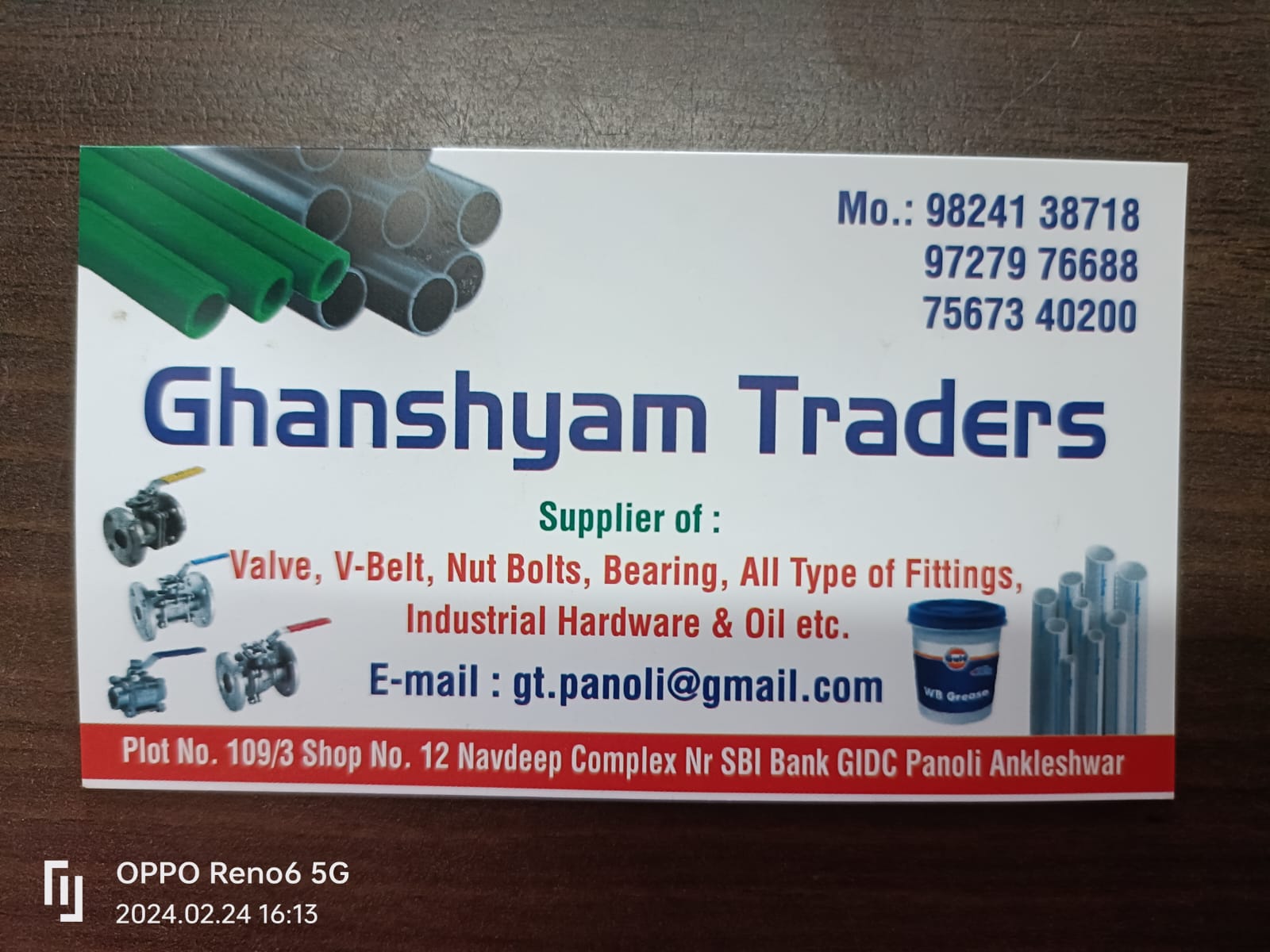 Industrial Hardware & valve, Nut bolt & bearing