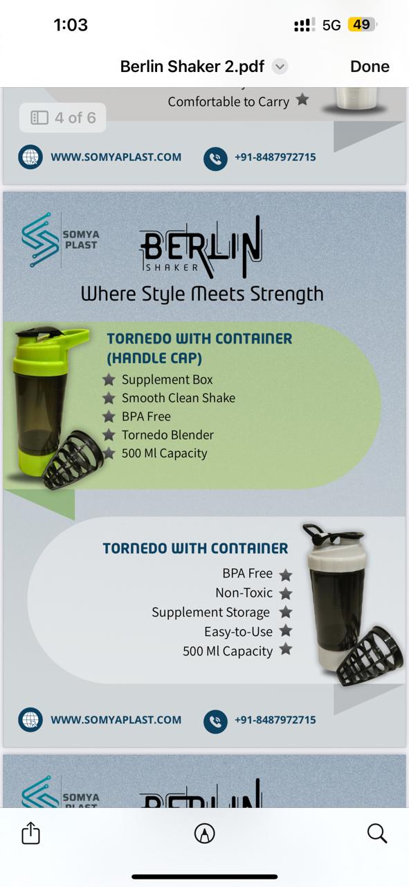 Shaker With Tornedo Blender