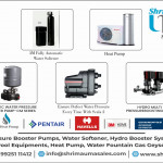 Pressure Booster Pump, Solar Water Heater etc.