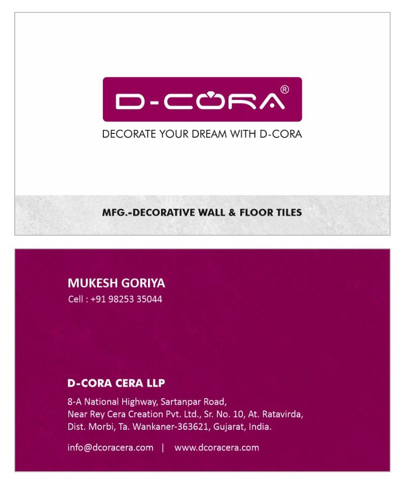 Mfg. of Decorative Wall & Floor Tiles