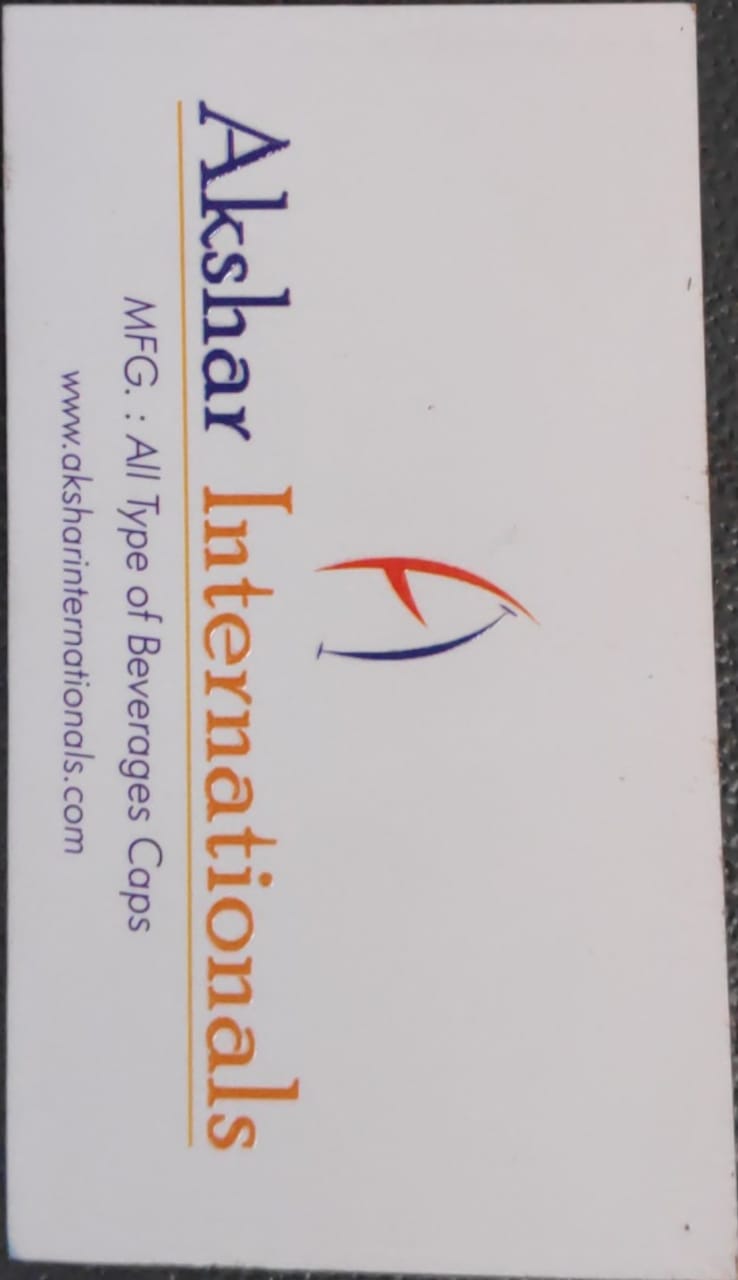 Mfg. of all beverages Caps