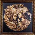 , Wood Burning , Charcoal Art